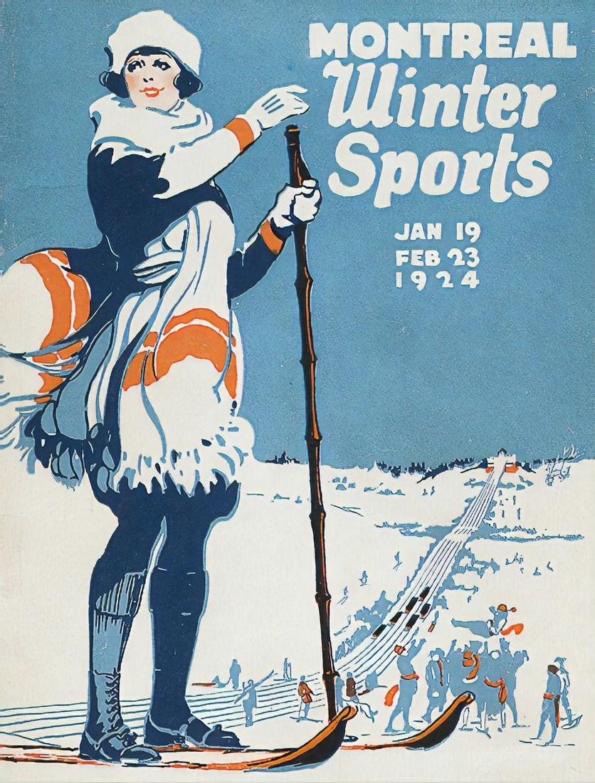 Montreal Winter Sports 1924 Poster