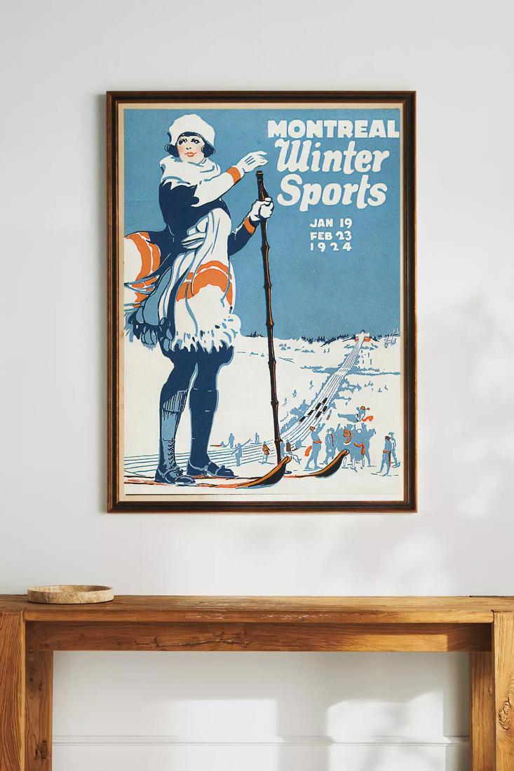 Montreal Winter Sports 1924 Poster