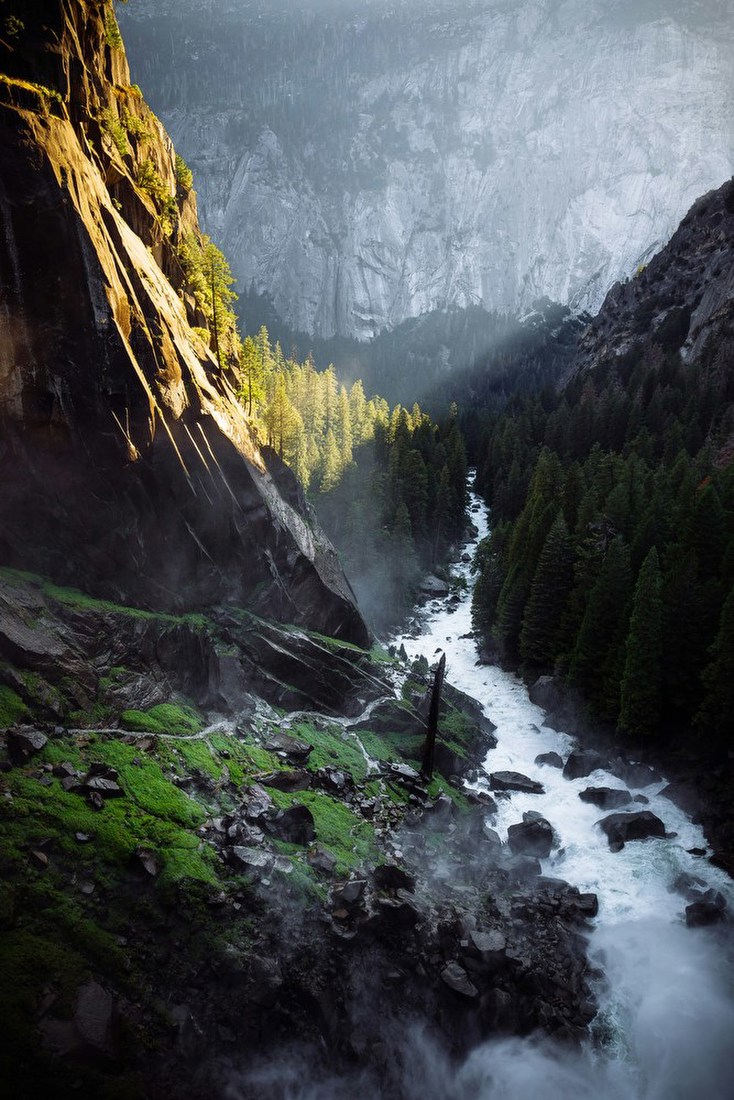 Mountain River at Dawn