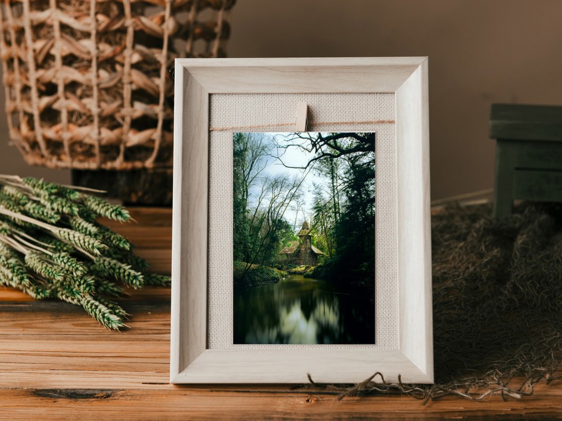 Forest Cabin by the Pond