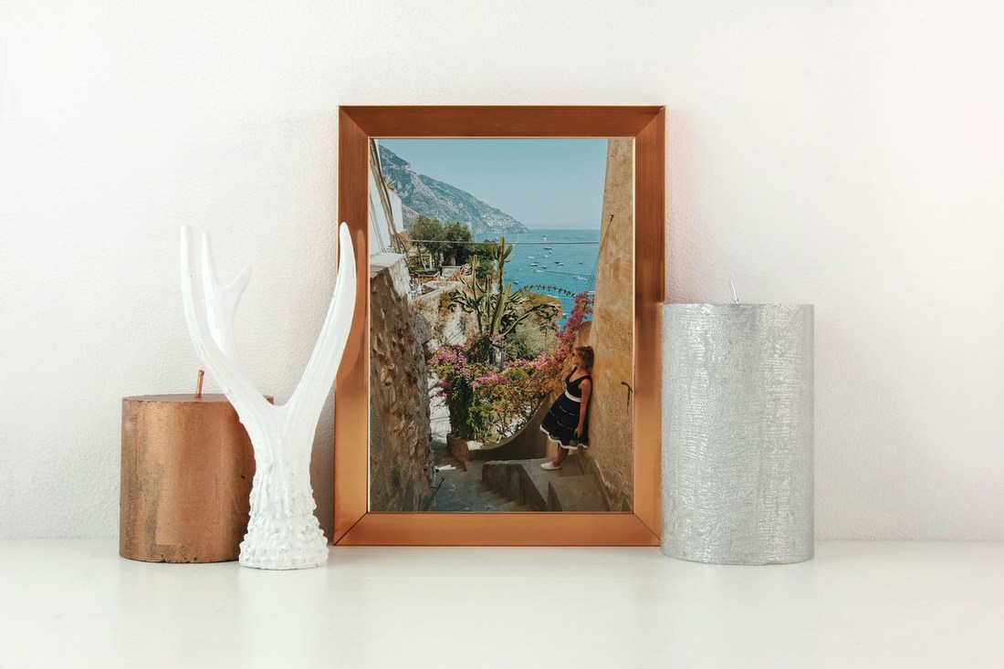 Woman Overlooking Coastal View