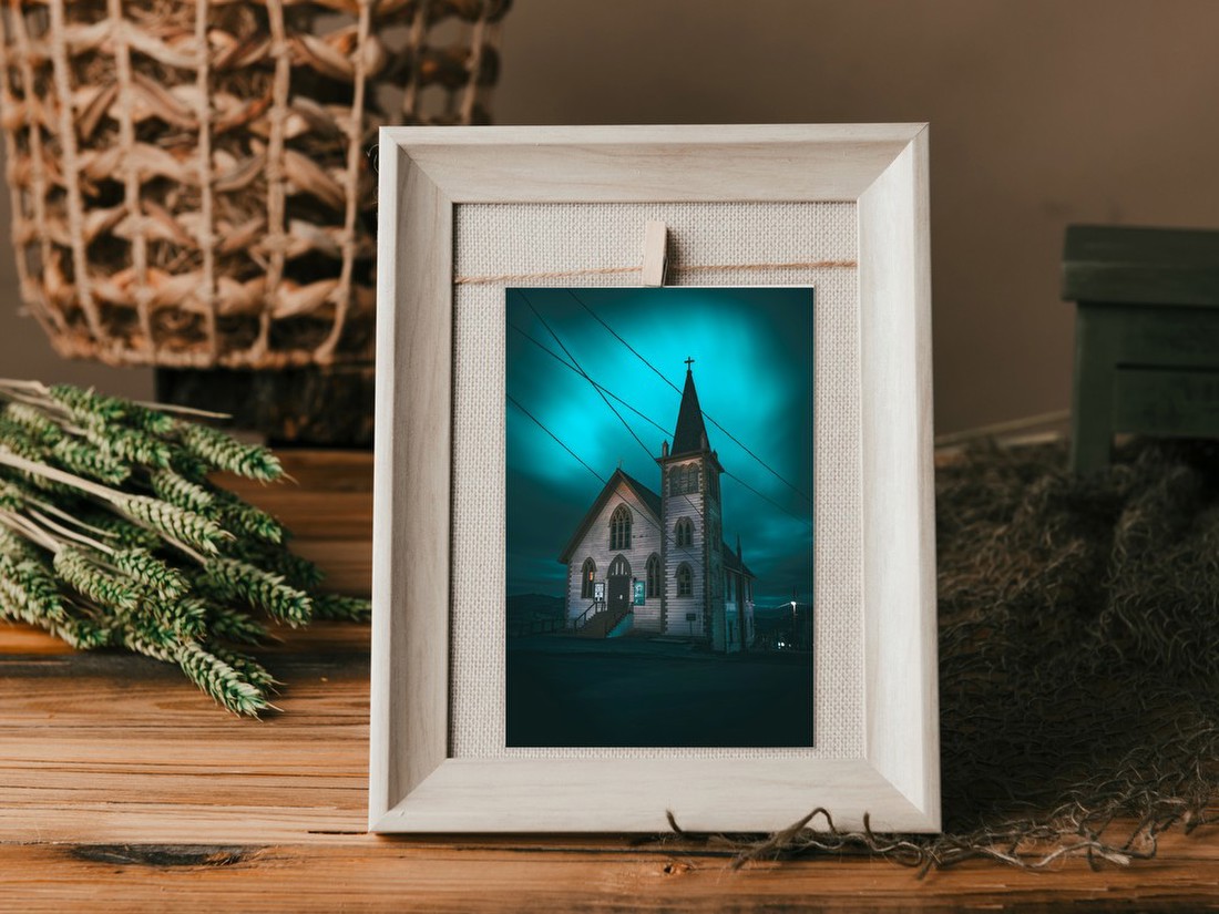 Nighttime Gothic Church Glow
