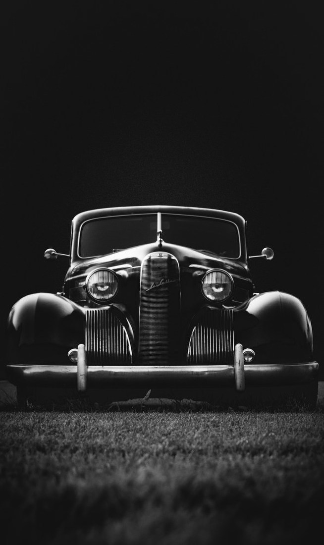 Vintage Car Front View