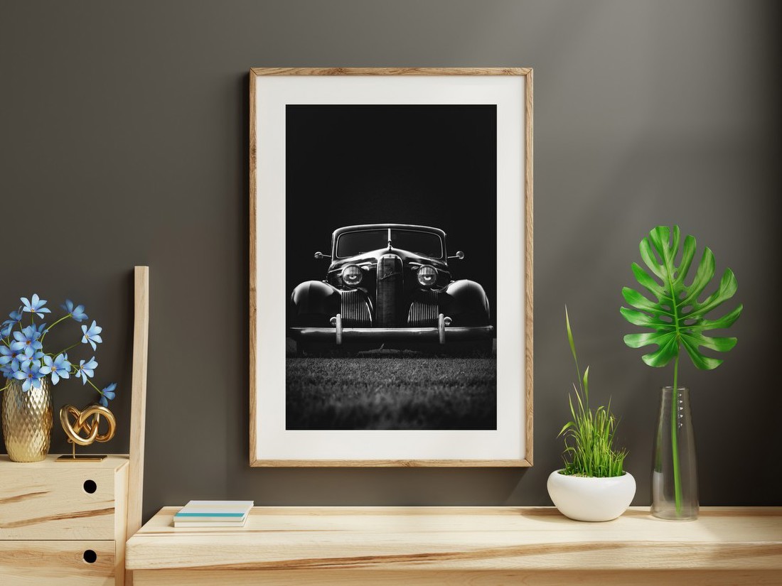 Vintage Car Front View