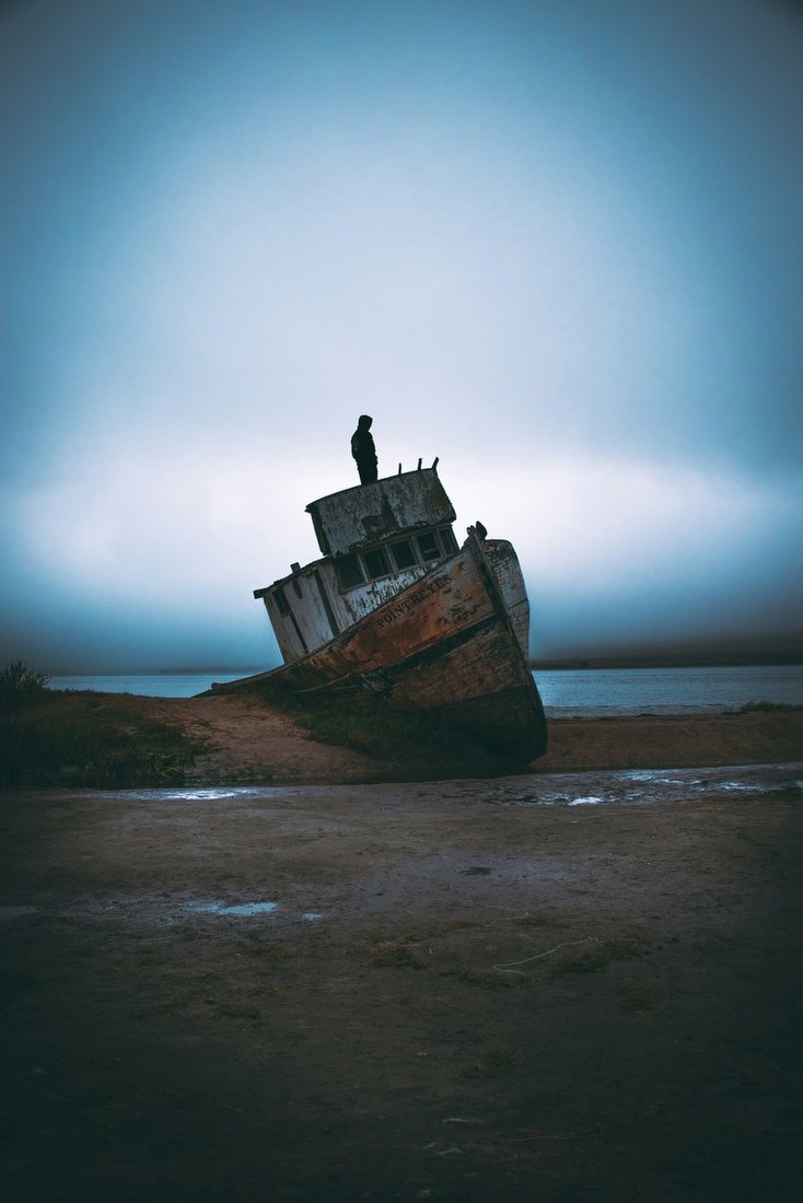 Abandoned Shoreline Wreck