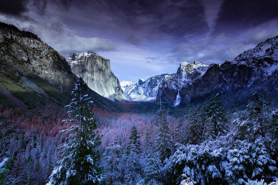 Winter Mountain Valley