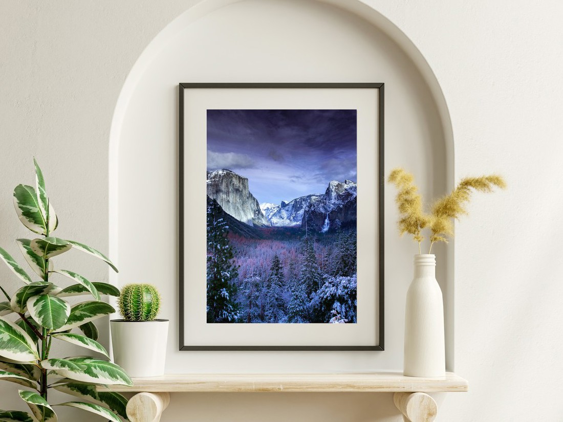 Winter Mountain Valley