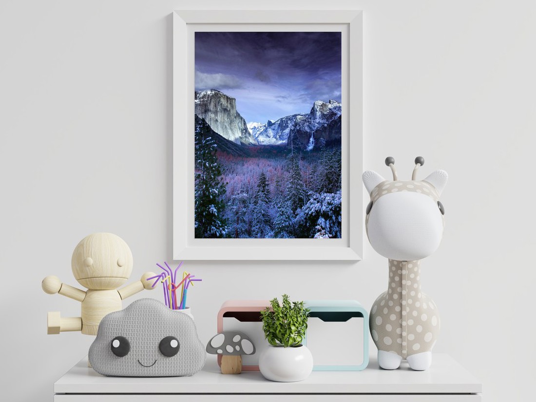 Winter Mountain Valley