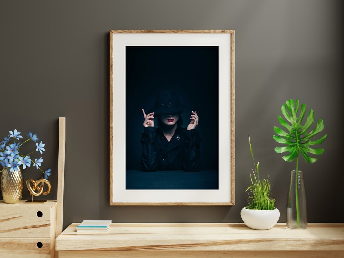 Mysterious Figure in Hat