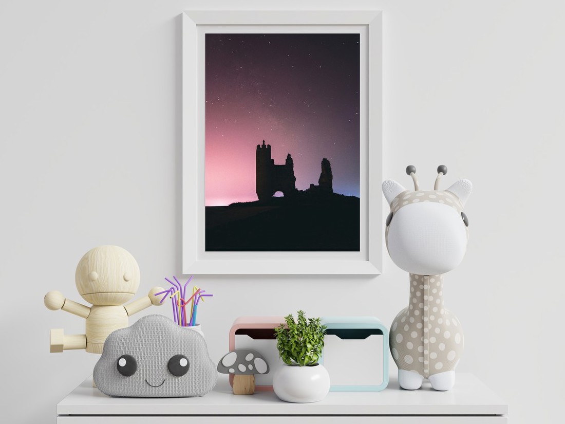 Ruins Under Starry Sky