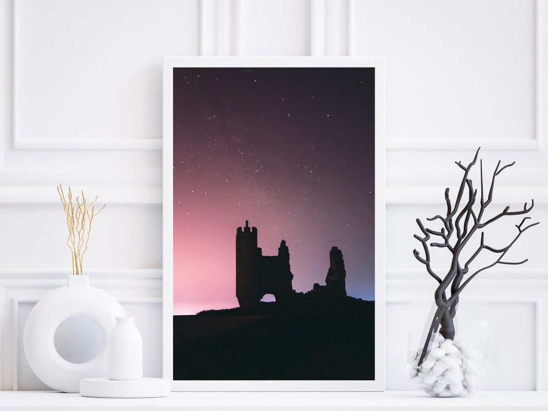 Ruins Under Starry Sky