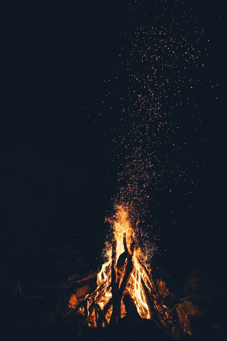 Night Campfire Glow