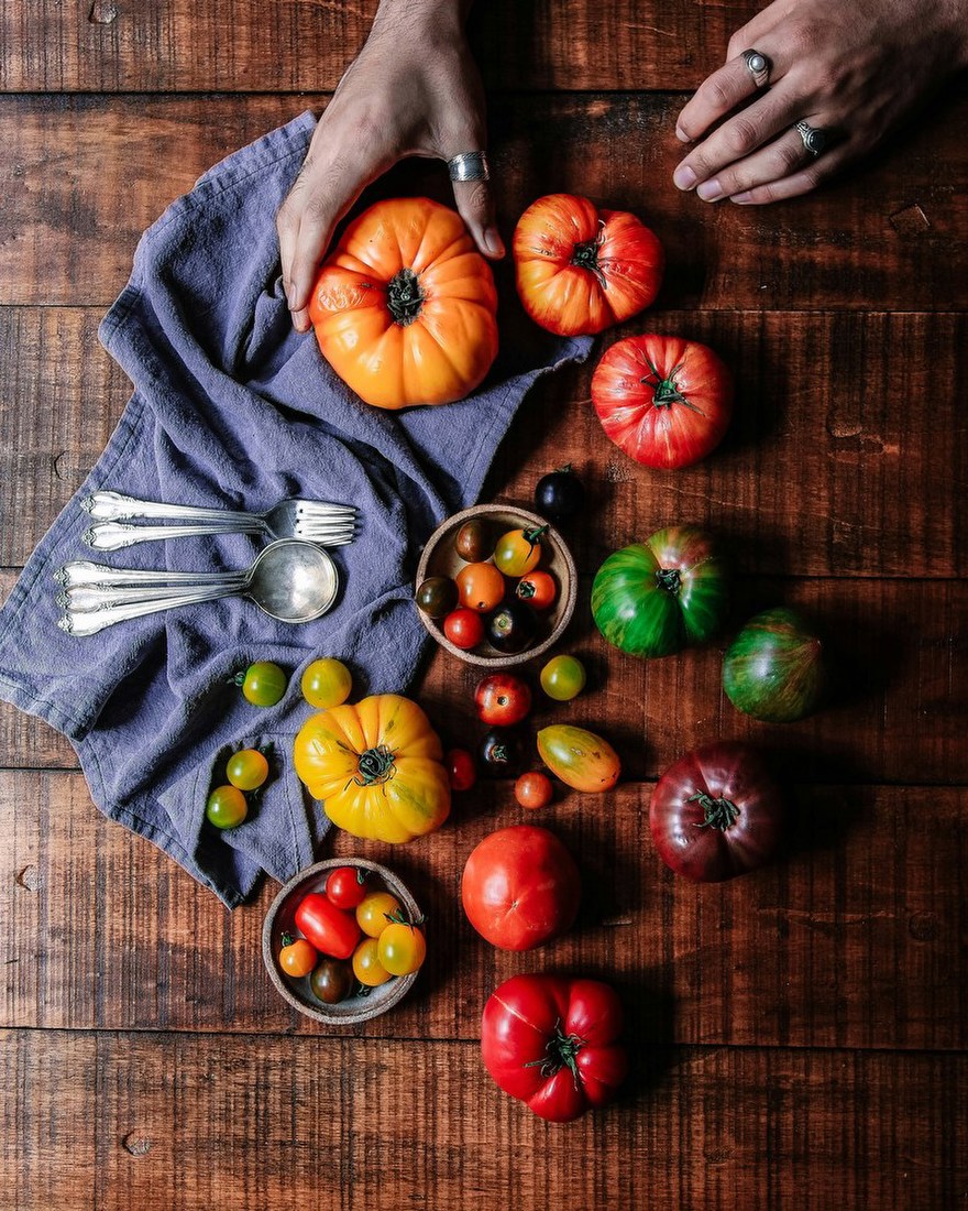 Heirloom Tomatoes Still Life