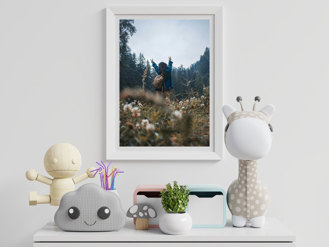 Hiker in Mountain Meadow