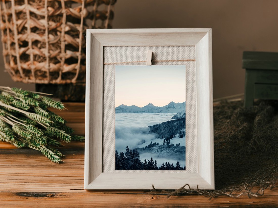 Snowy Mountain Sunrise