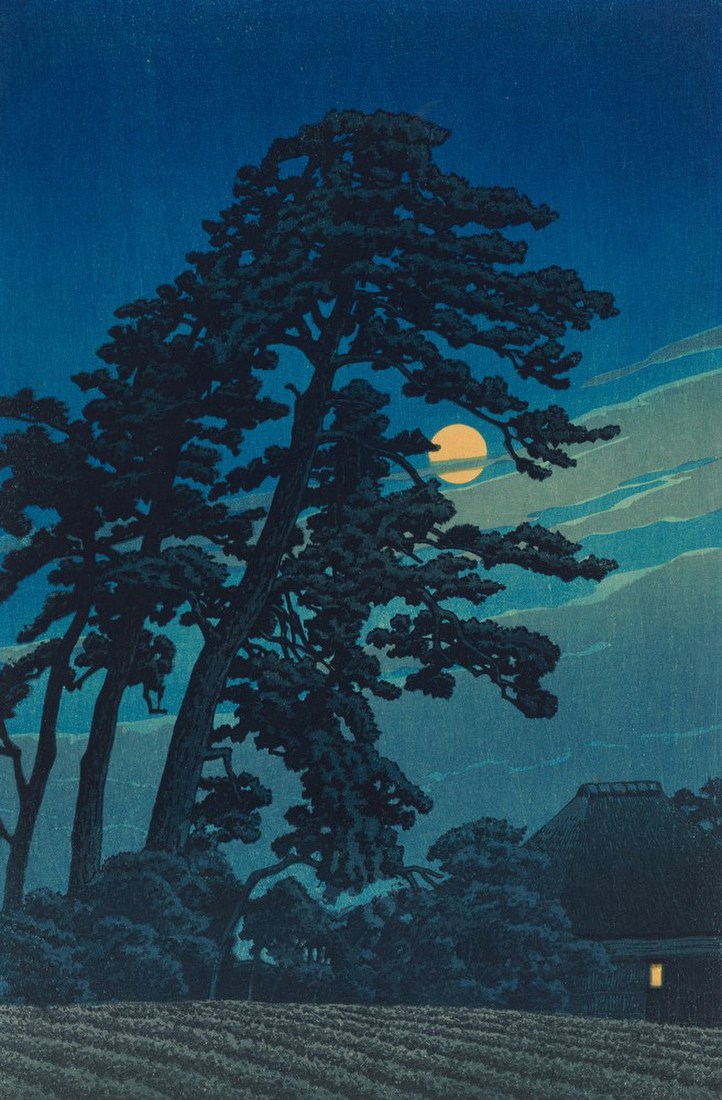 Moon at Magome – Kawase Hasui
