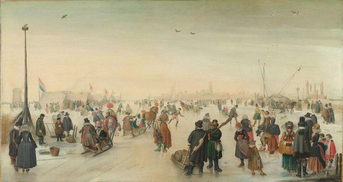 Enjoying the Ice near a Town – Hendrick Avercamp