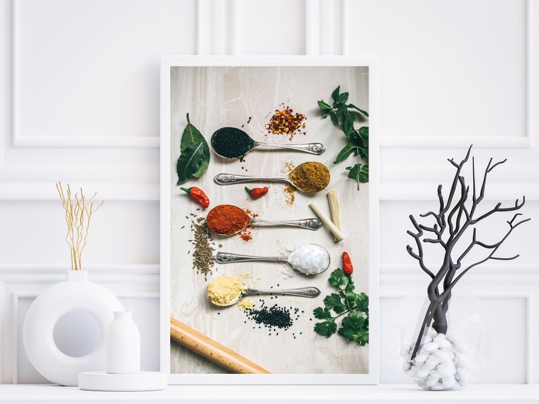 Assorted Spices Flatlay