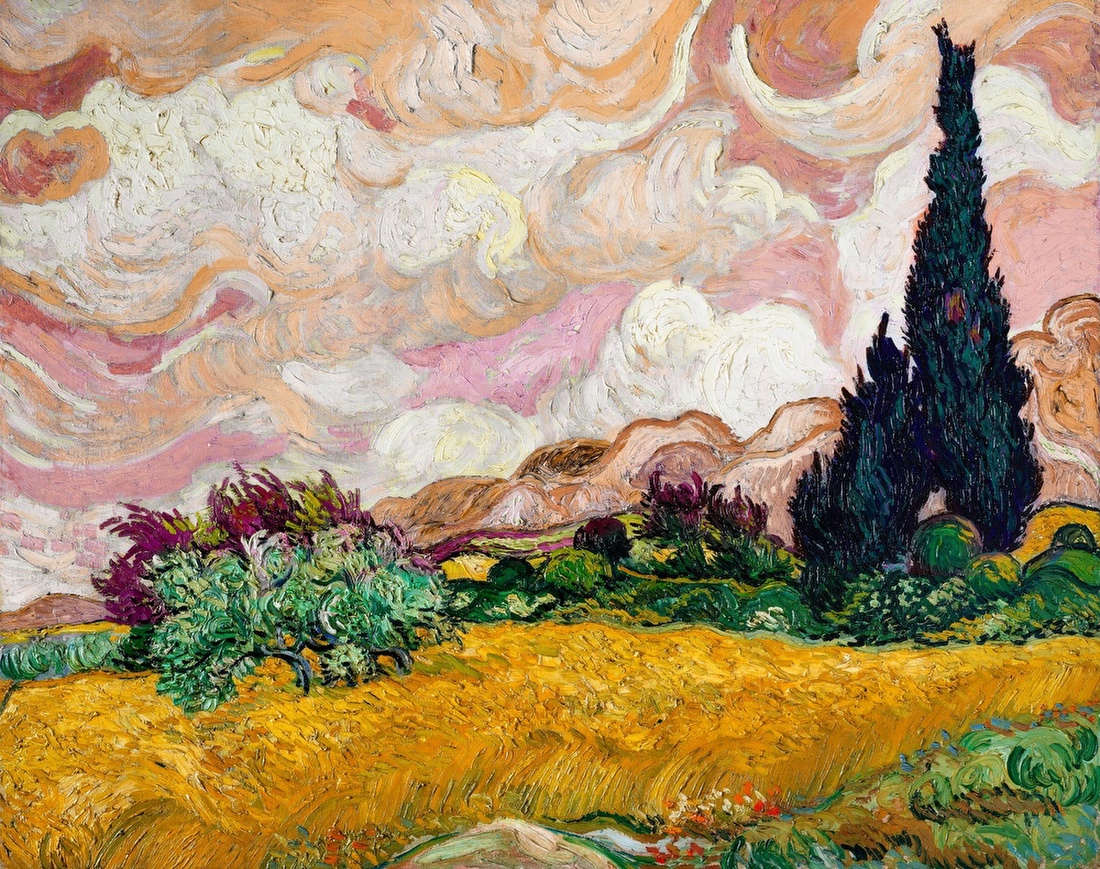 Wheat Field with Cypresses – Vincent van Gogh