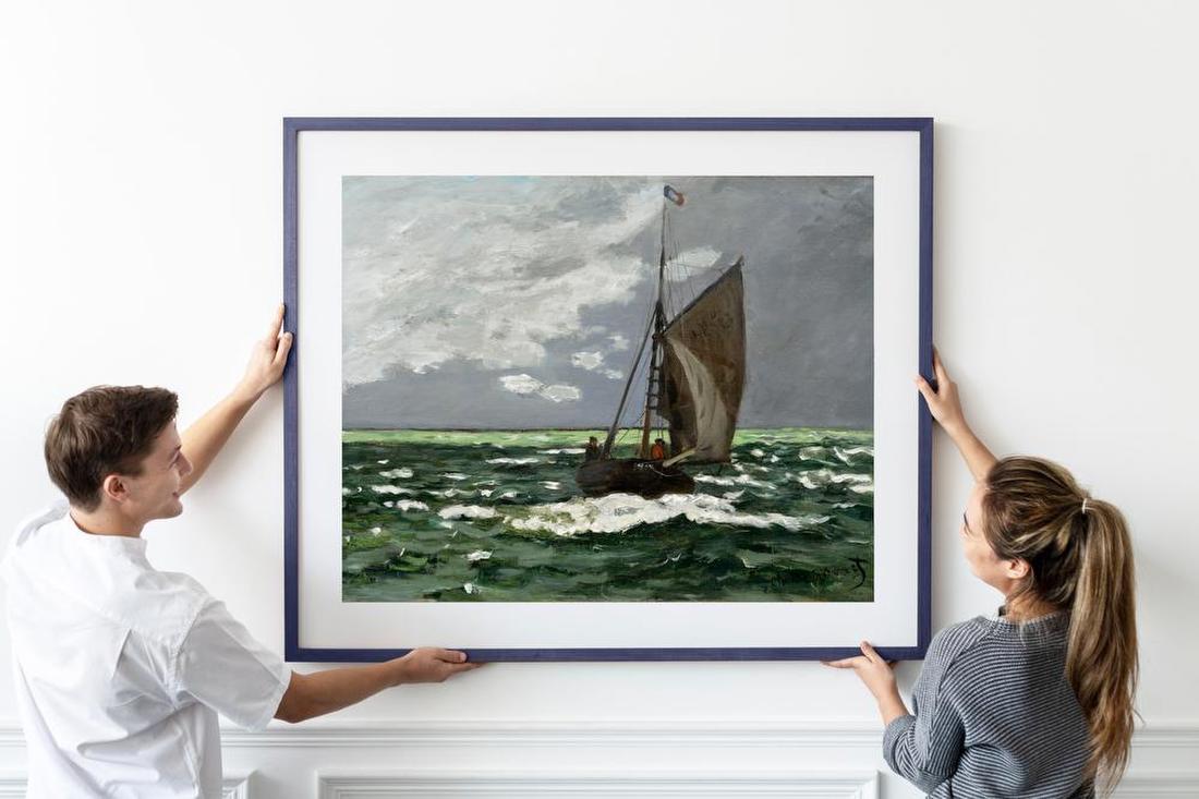 Seascape - Storm – Claude Monet
