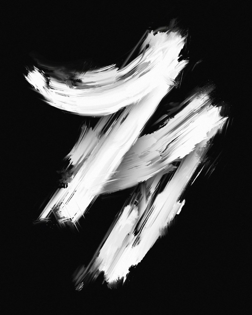 White Brushstroke Motion