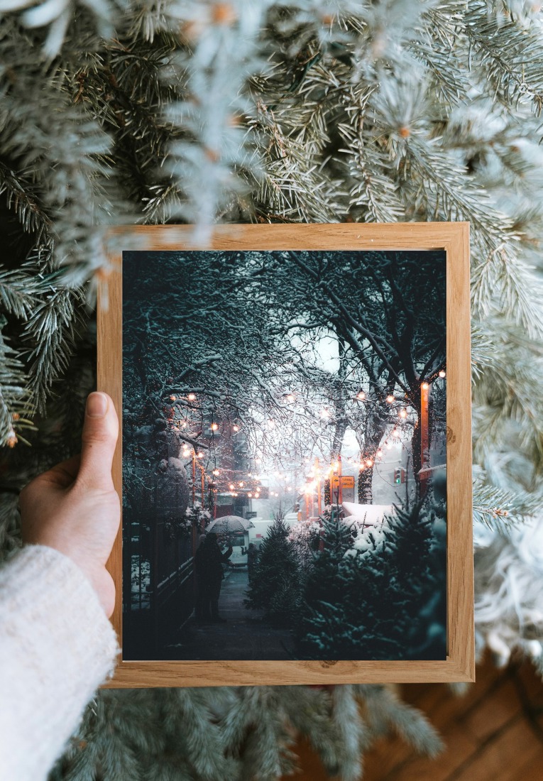 Snowy Evening Street
