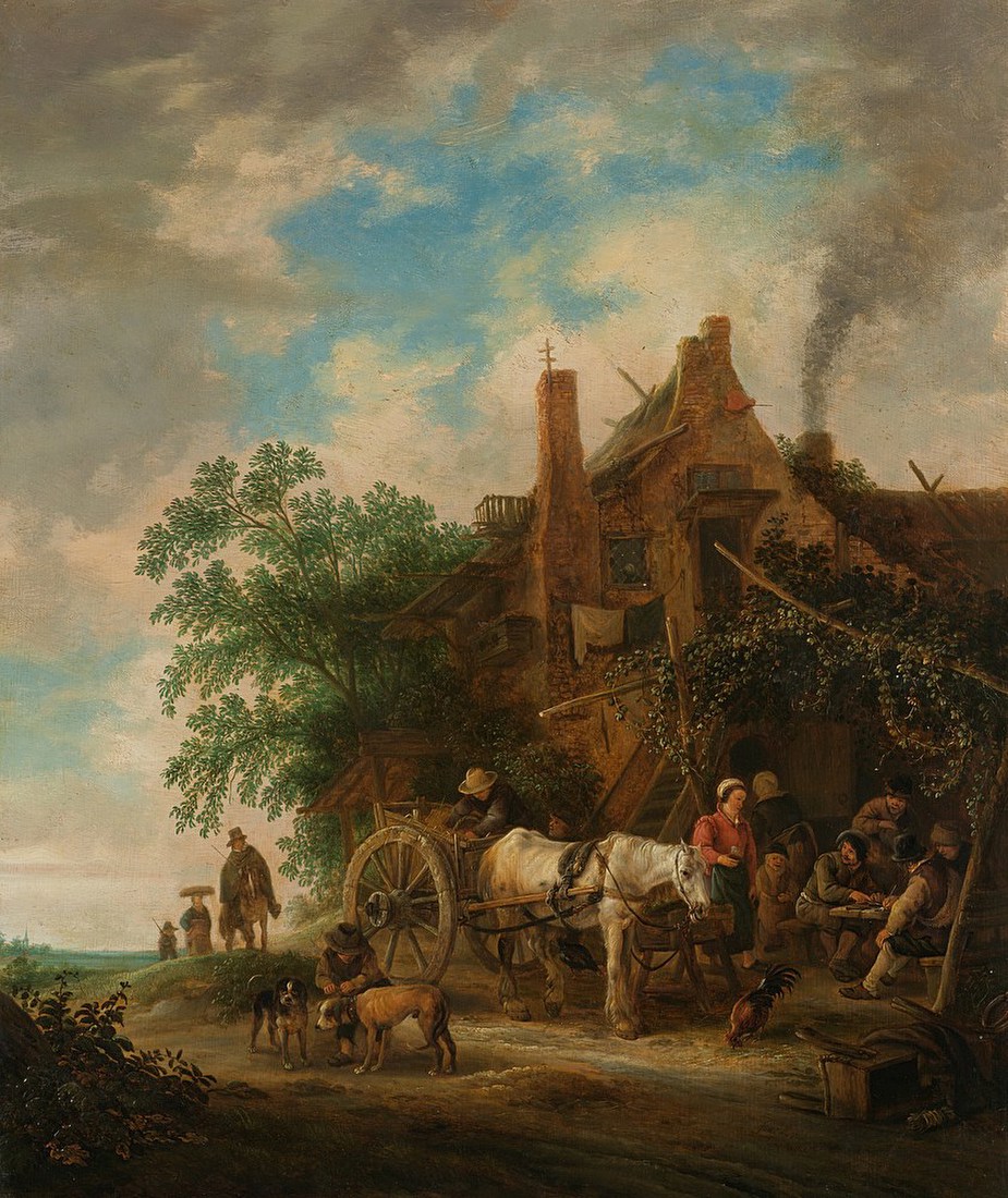 Country Inn with Horse and Wagon – Isaac van Ostade