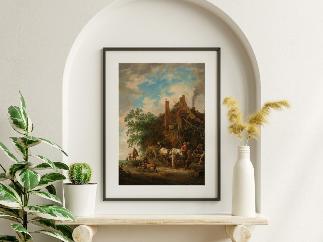 Country Inn with Horse and Wagon – Isaac van Ostade