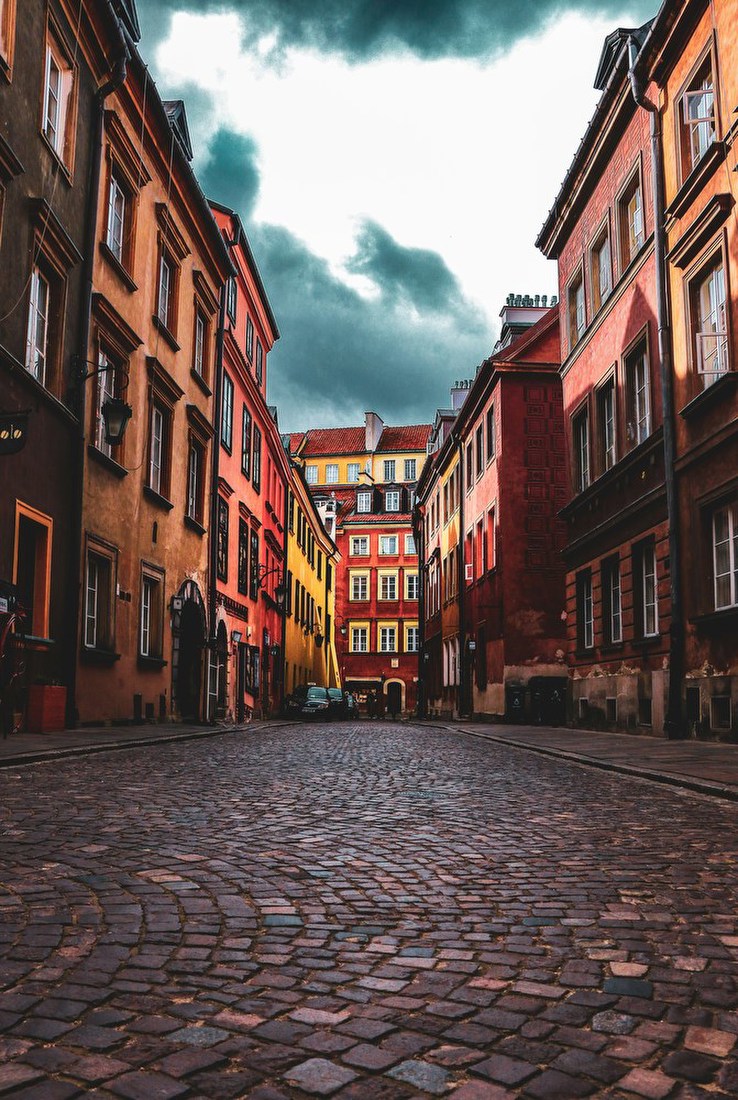 Colorful Old Town Street