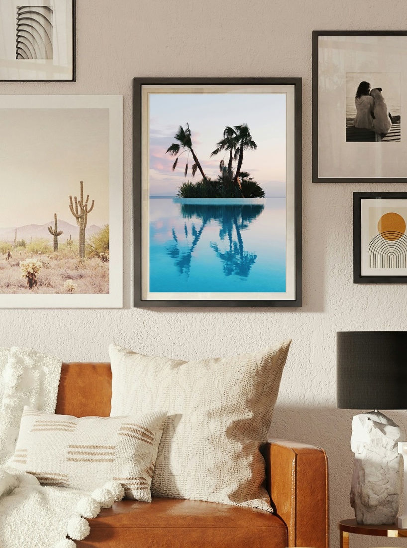 Palm Reflections at Sunset