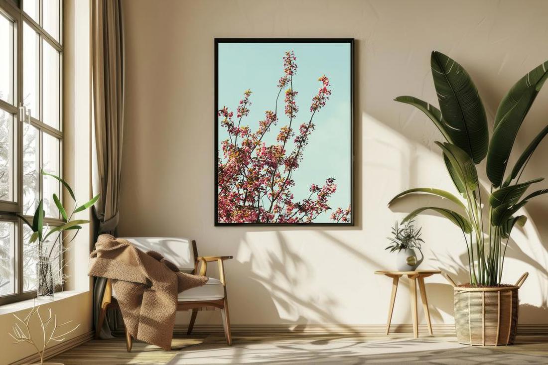 Cherry Blossoms in Spring Sky