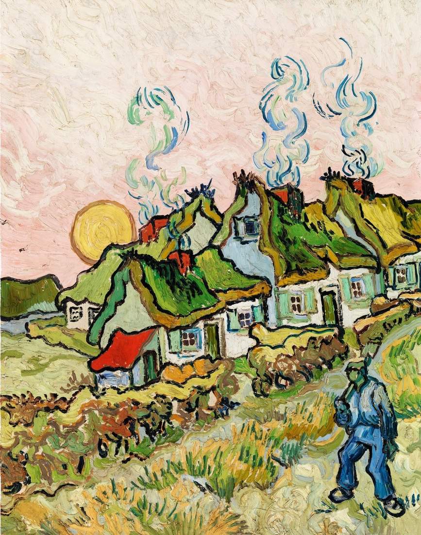 Houses and Figure – Vincent van Gogh