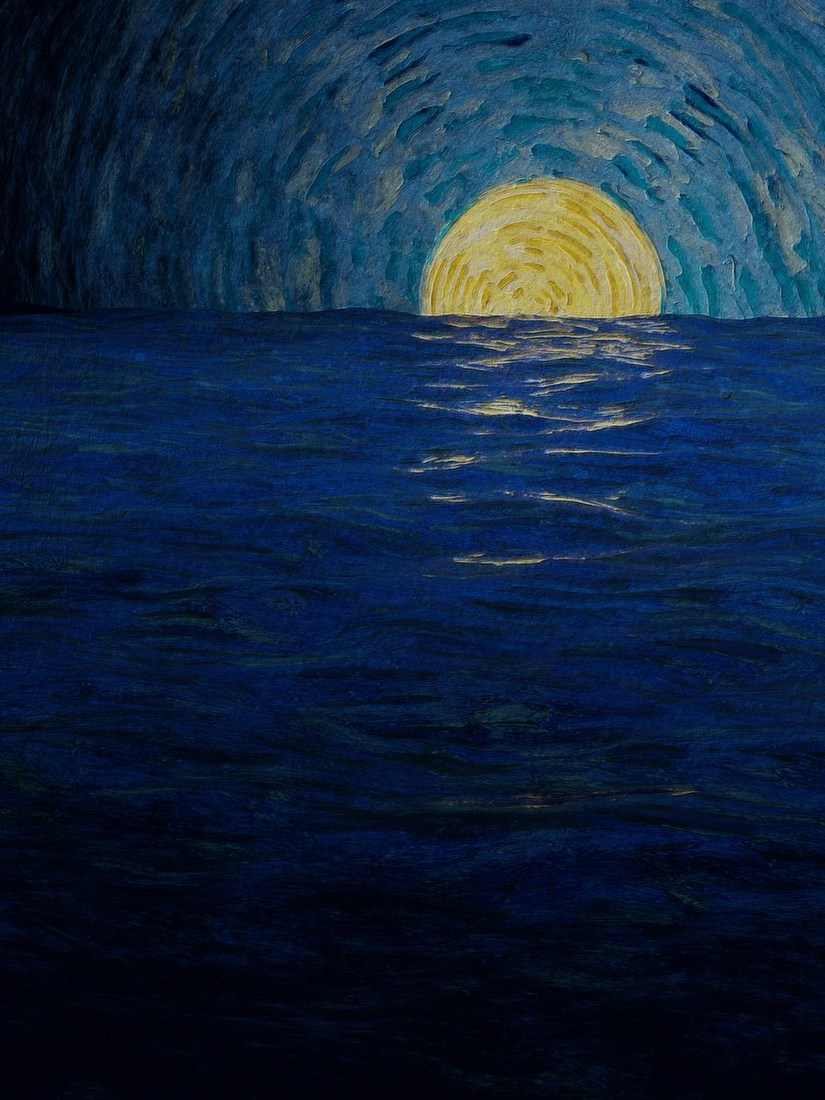 Sunset Over the Sea