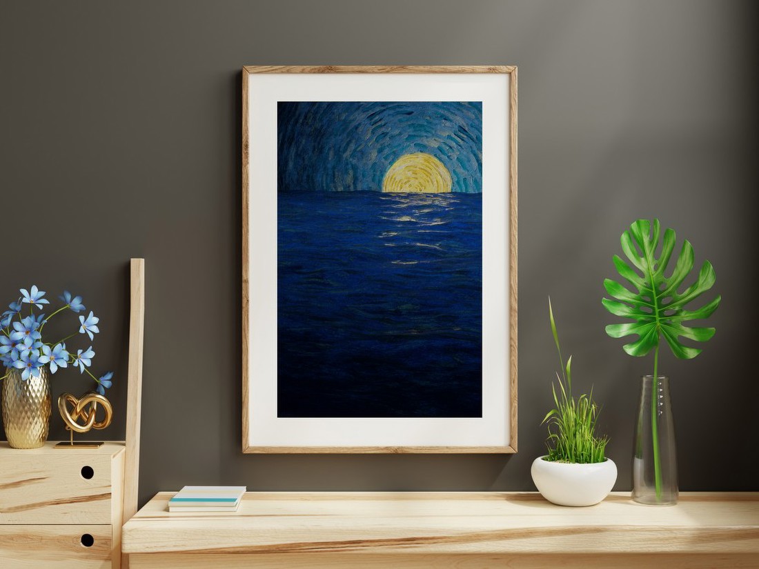 Sunset Over the Sea