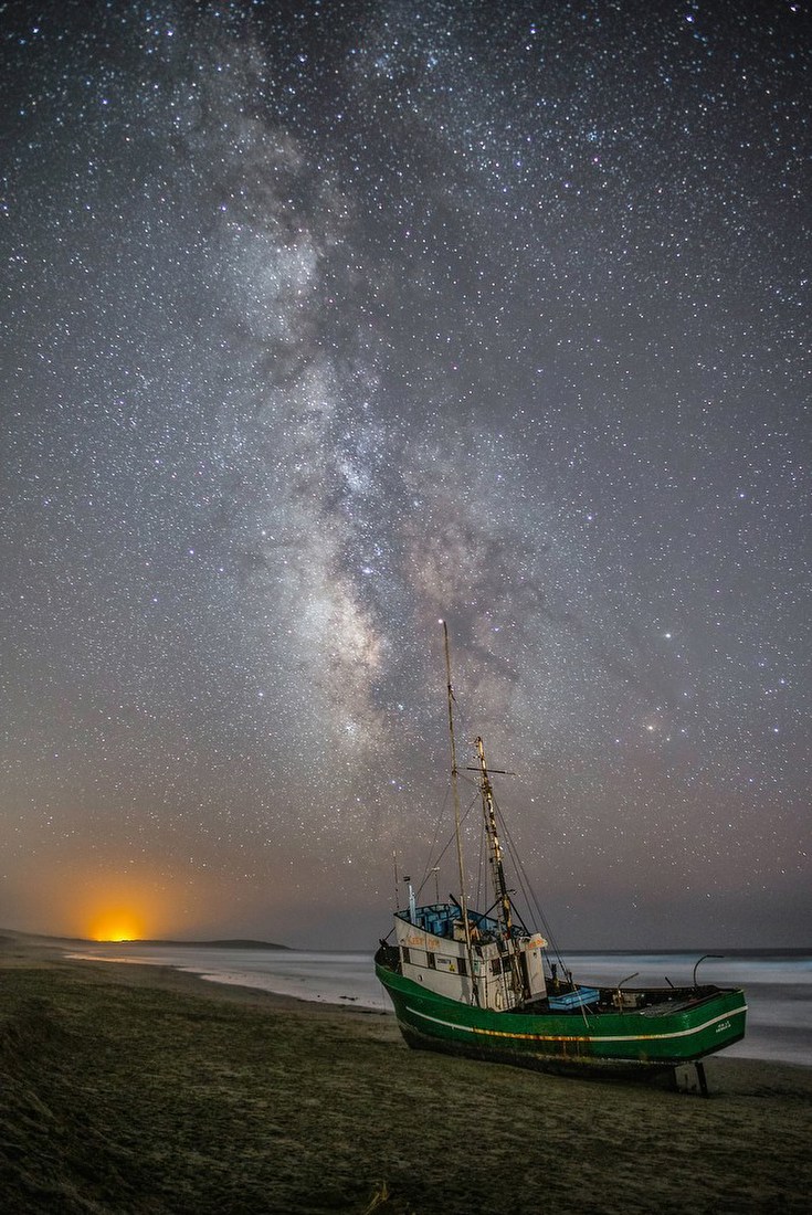 Boat Beneath the Milky Way