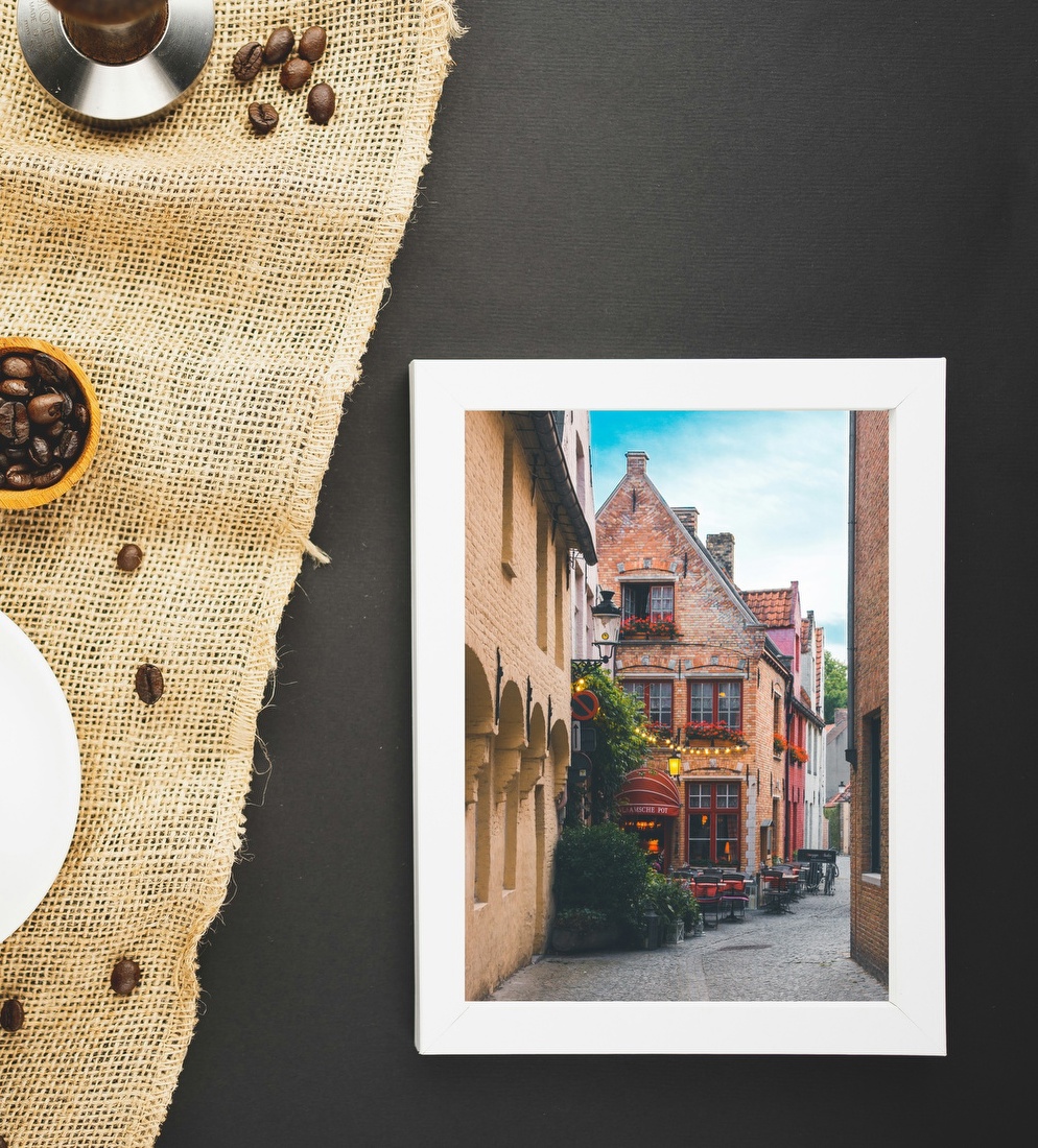 Charming European Alley Café