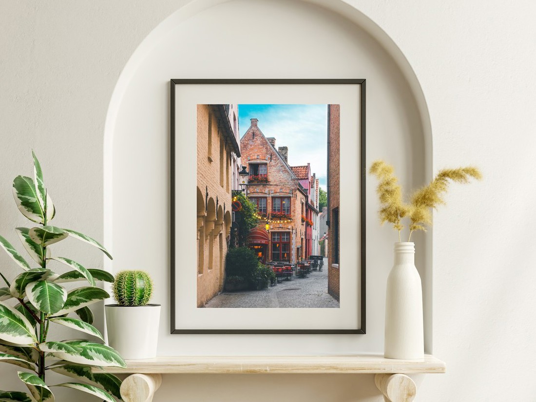 Charming European Alley Café