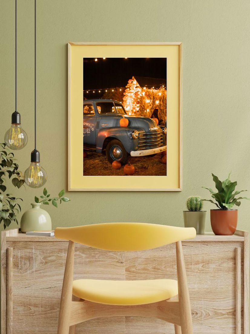 Vintage Truck at Harvest Night