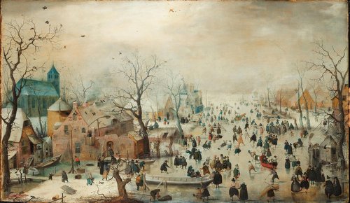Winter Landscape with Skaters