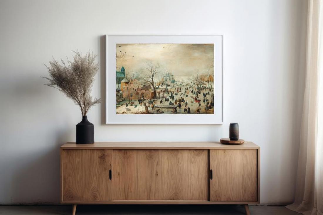 Winter Landscape with Skaters – Hendrick Avercamp