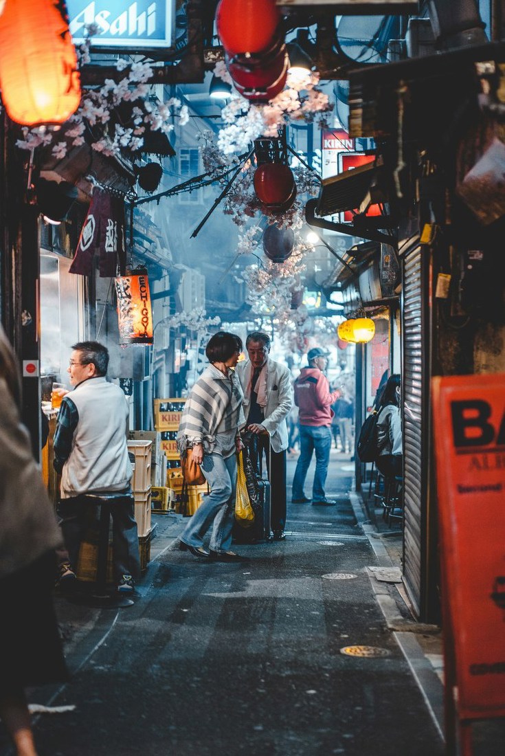 Night Alley in Tokyo