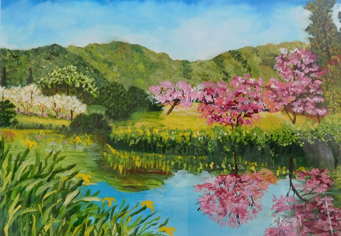 Springtime by the Pond