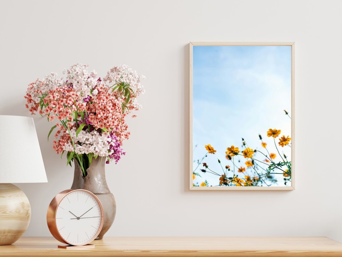 Yellow Flowers Against Sky