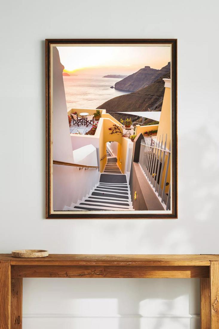 Sunset Steps by the Sea