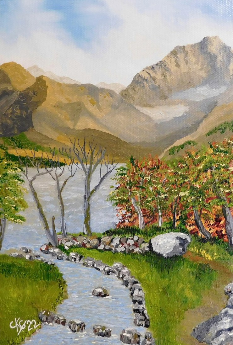 Mountain Stream Landscape