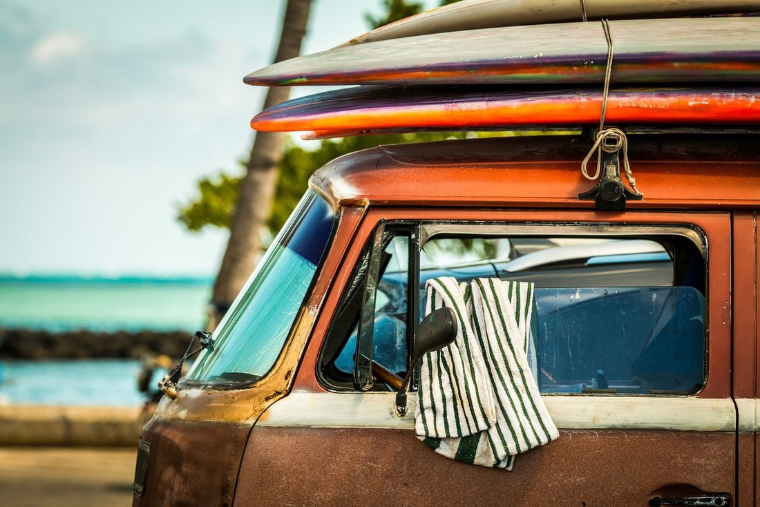 Surf Van by the Sea
