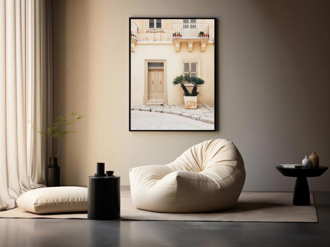 Mediterranean Facade with Palm
