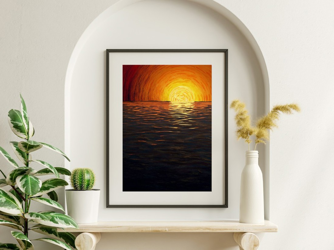 Sunset Over Water