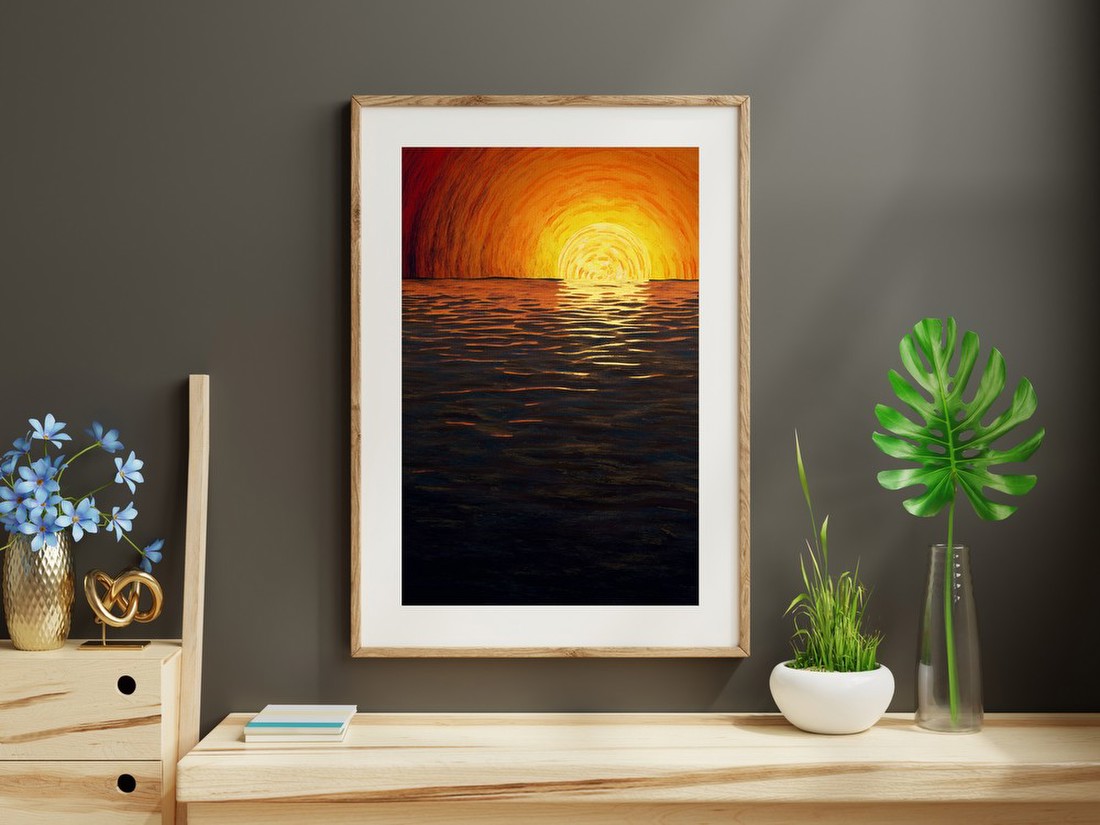 Sunset Over Water