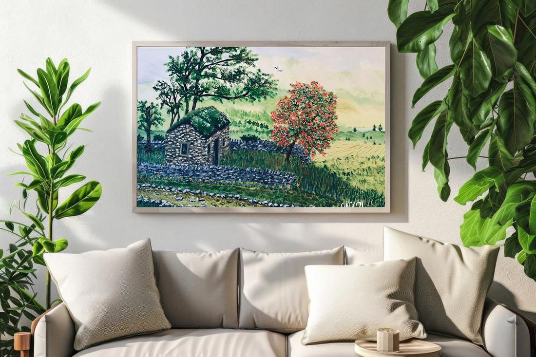 Stone Cottage in Spring